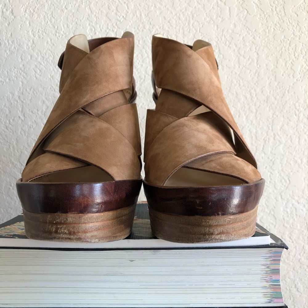 SALE Rag & Bone Sloane Nubuck Platform Sandal Stac - Picture 6 of 8